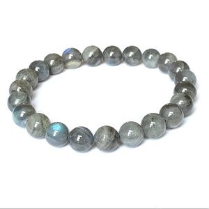 - Natural Labradorite Stretch Bracelet